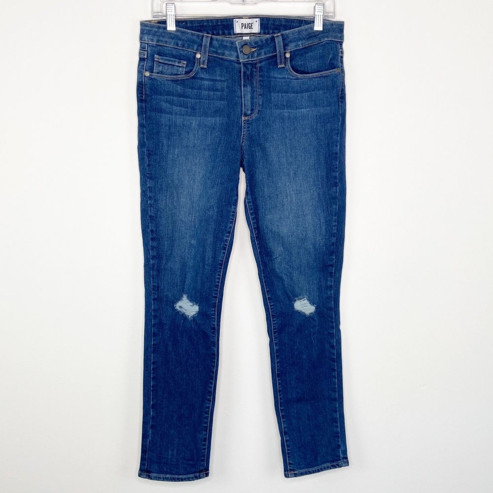 PAIGE Kylie Crop Distressed Jeans